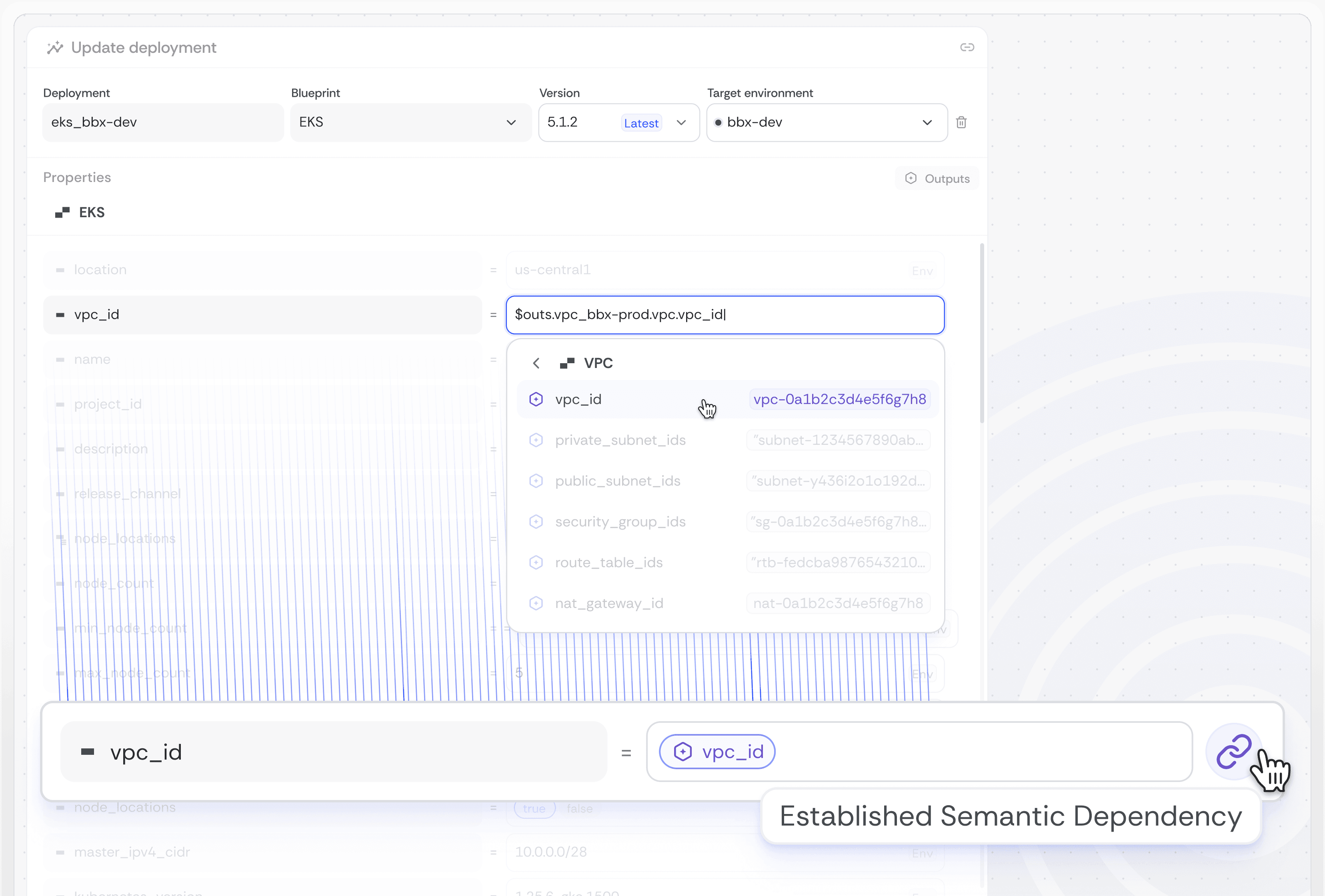 Deploy Blueprints with Semantic Relationships